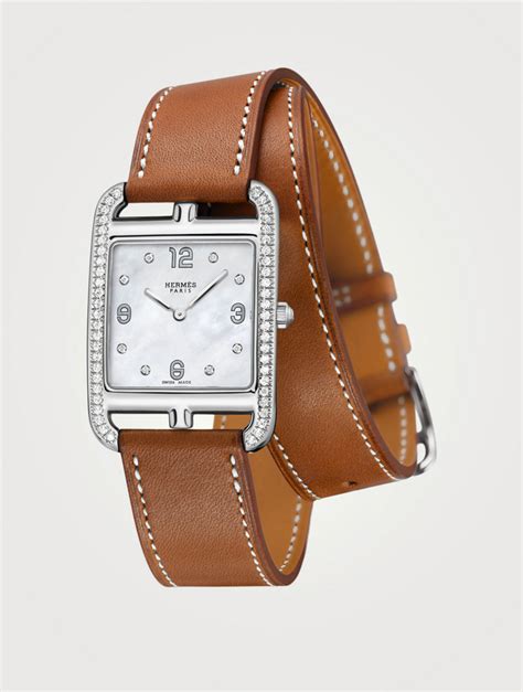 hermes cape cod gm double tour|hermes cape cod watch ladies.